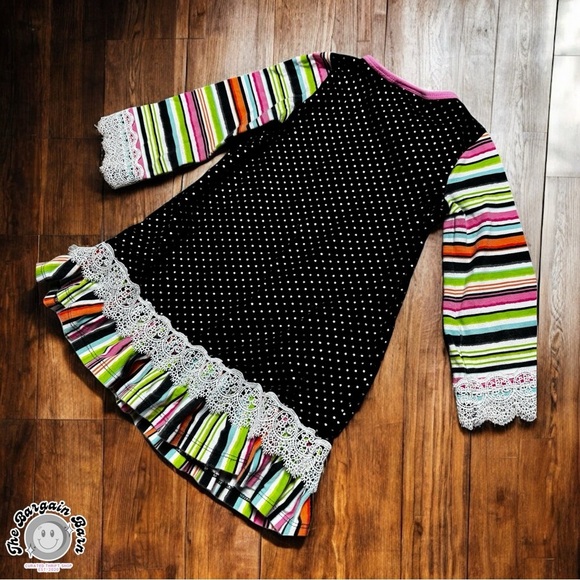 Bonnie Baby Halloween Dress 24M (2011) – Ghost Pumpkin Owl Appliqué – Ruffle Hem - Picture 6 of 6